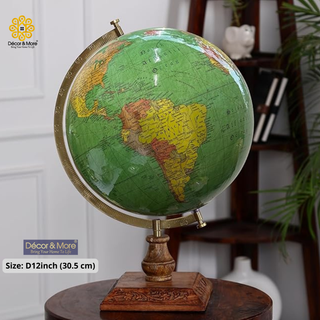 Artistic Decorative Globe 12'' Collection - Multi Base