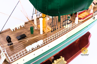 ALEXANDER VON HUMBOLDT Model Ship 91cm - Handcrafted Wooden Sailing Ship Display
