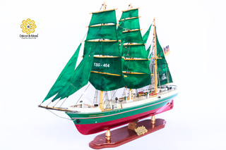 ALEXANDER VON HUMBOLDT Model Ship 91cm - Handcrafted Wooden Sailing Ship Display