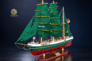 ALEXANDER VON HUMBOLDT Model Ship 91cm - Handcrafted Wooden Sailing Ship Display