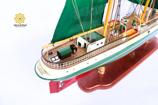 ALEXANDER VON HUMBOLDT Model Ship 91cm - Handcrafted Wooden Sailing Ship Display