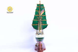 ALEXANDER VON HUMBOLDT Model Ship 91cm - Handcrafted Wooden Sailing Ship Display