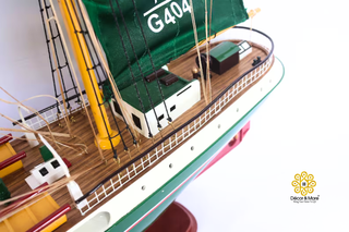 ALEXANDER VON HUMBOLDT Model Ship 91cm - Handcrafted Wooden Sailing Ship Display