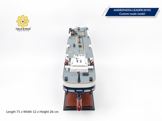 ANDROMEDA LEADER (NYK) Wooden Car Carrier Ship Model - 71cm Handcrafted Custom-Made Replica