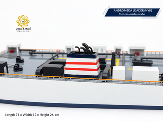 ANDROMEDA LEADER (NYK) Wooden Car Carrier Ship Model - 71cm Handcrafted Custom-Made Replica