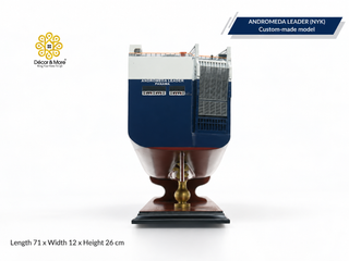 ANDROMEDA LEADER (NYK) Wooden Car Carrier Ship Model - 71cm Handcrafted Custom-Made Replica