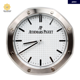 Royal Oak Silver & White - Audemars Piguet* Luxury Wall Clock AP Decoration