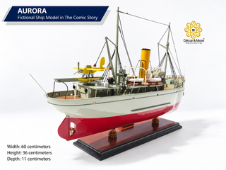 Aurora Fictional Ship Model 60cm - Comic-Inspired Maritime Display