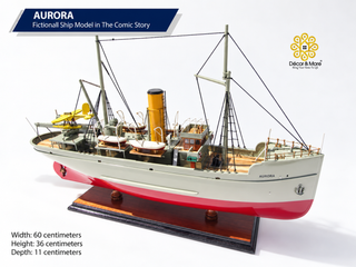Aurora Fictional Ship Model 60cm - Comic-Inspired Maritime Display