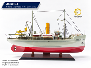 Aurora Fictional Ship Model 60cm - Comic-Inspired Maritime Display