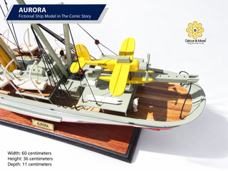 Aurora Fictional Ship Model 60cm - Comic-Inspired Maritime Display