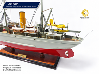 Aurora Fictional Ship Model 60cm - Comic-Inspired Maritime Display