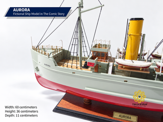 Aurora Fictional Ship Model 60cm - Comic-Inspired Maritime Display