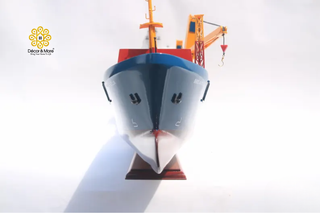 BBC Break Bulk Ship Model 100cm - Personalized Handcrafted Wooden Cargo Vessel