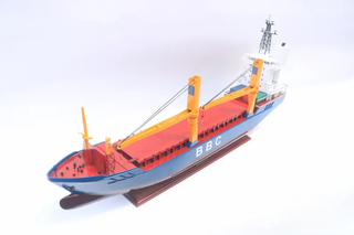 BBC Break Bulk Ship Model 100cm - Personalized Handcrafted Wooden Cargo Vessel