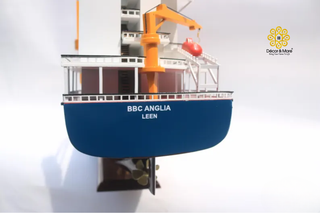 BBC Break Bulk Ship Model 100cm - Personalized Handcrafted Wooden Cargo Vessel