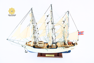 Christian Radich Wooden Ship Model 40cm - Handcrafted Historic Sailing Ship Display
