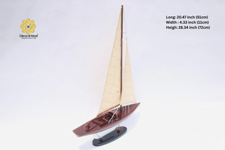 DRAGON Model Ship 52cm - Nautical Sailing Ship Display