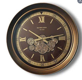 Royal Antique Bronze Skeleton Wall Clock