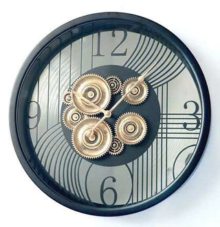 Modern Minimalist Geometric Gear Clock
