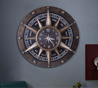 Compass Wall Clock Decorations