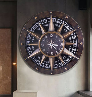 Compass Wall Clock Decorations