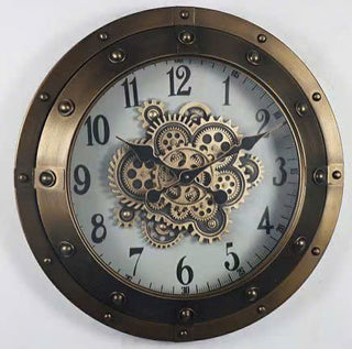 Industrial Steampunk Retro Bronze Clock
