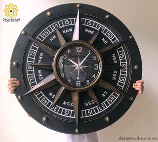 Compass Wall Clock Decorations