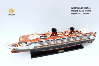Disney Magic Wooden Ship Model 81cm – Handcrafted Cruise Ship Display