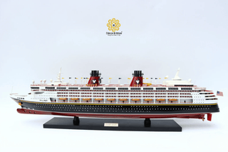 Disney Magic Wooden Ship Model 81cm – Handcrafted Cruise Ship Display
