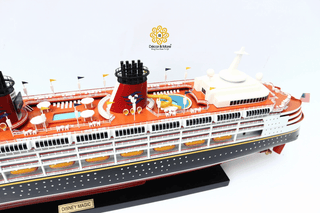 Disney Magic Wooden Ship Model 81cm – Handcrafted Cruise Ship Display