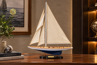 ENTERPRISE Sailing Ship Model 60cm - Handcrafted Wooden Nautical Display