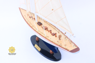 ENTERPRISE Sailing Ship Model 60cm - Handcrafted Wooden Nautical Display
