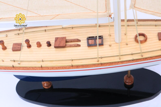 ENTERPRISE Sailing Ship Model 60cm - Handcrafted Wooden Nautical Display