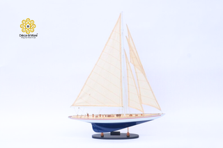 ENTERPRISE Sailing Ship Model 60cm - Handcrafted Wooden Nautical Display