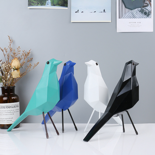 Decorative Patterned Eames Bird Sculpture