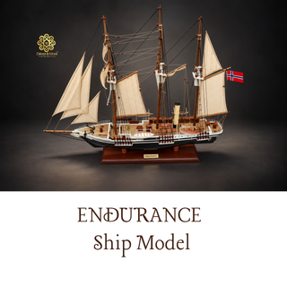 Endurance Ship Model 65cm - Handcrafted Wooden Historic Sailing Ship