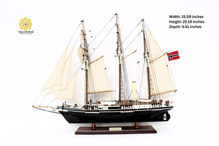 Endurance Ship Model 65cm - Handcrafted Wooden Historic Sailing Ship