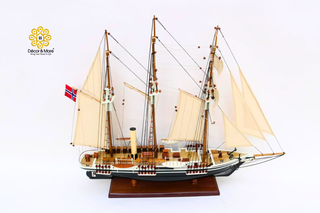Endurance Ship Model 65cm - Handcrafted Wooden Historic Sailing Ship Display