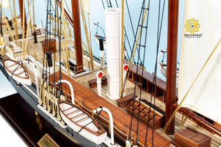 Endurance Ship Model 65cm - Handcrafted Wooden Historic Sailing Ship Display