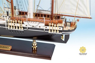 Endurance Ship Model 65cm - Handcrafted Wooden Historic Sailing Ship Display