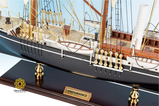 Endurance Ship Model 65cm - Handcrafted Wooden Historic Sailing Ship Display