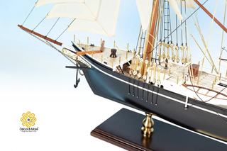 Endurance Ship Model 65cm - Handcrafted Wooden Historic Sailing Ship Display