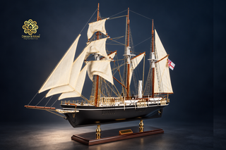 Endurance Ship Model 65cm - Handcrafted Wooden Historic Sailing Ship Display