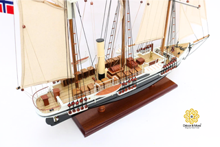 Endurance Ship Model 65cm - Handcrafted Wooden Historic Sailing Ship Display