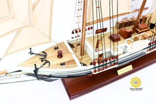 Endurance Ship Model 65cm - Handcrafted Wooden Historic Sailing Ship Display