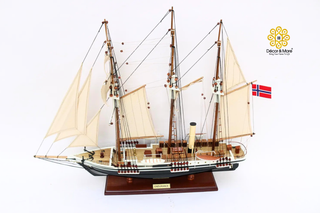Endurance Ship Model 65cm - Handcrafted Wooden Historic Sailing Ship Display