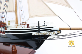 Endurance Ship Model 65cm - Handcrafted Wooden Historic Sailing Ship Display