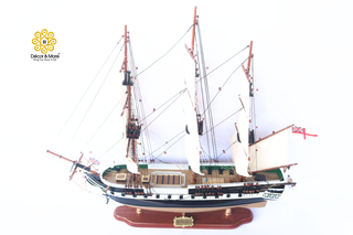 HMS TRINCOMALEE Model Ship 80cm - Handcrafted Wooden Historic Sailing Ship Display