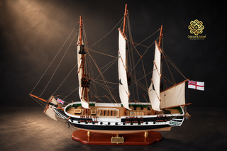 HMS TRINCOMALEE Model Ship 80cm - Handcrafted Wooden Historic Sailing Ship Display